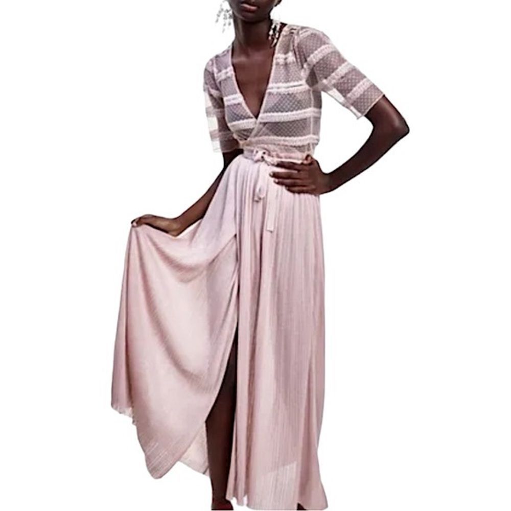Zara Wrap Dress Size M • BLOGGER FAVORITE • RARE • NEW WITH TAGS • - Picture 3 of 14